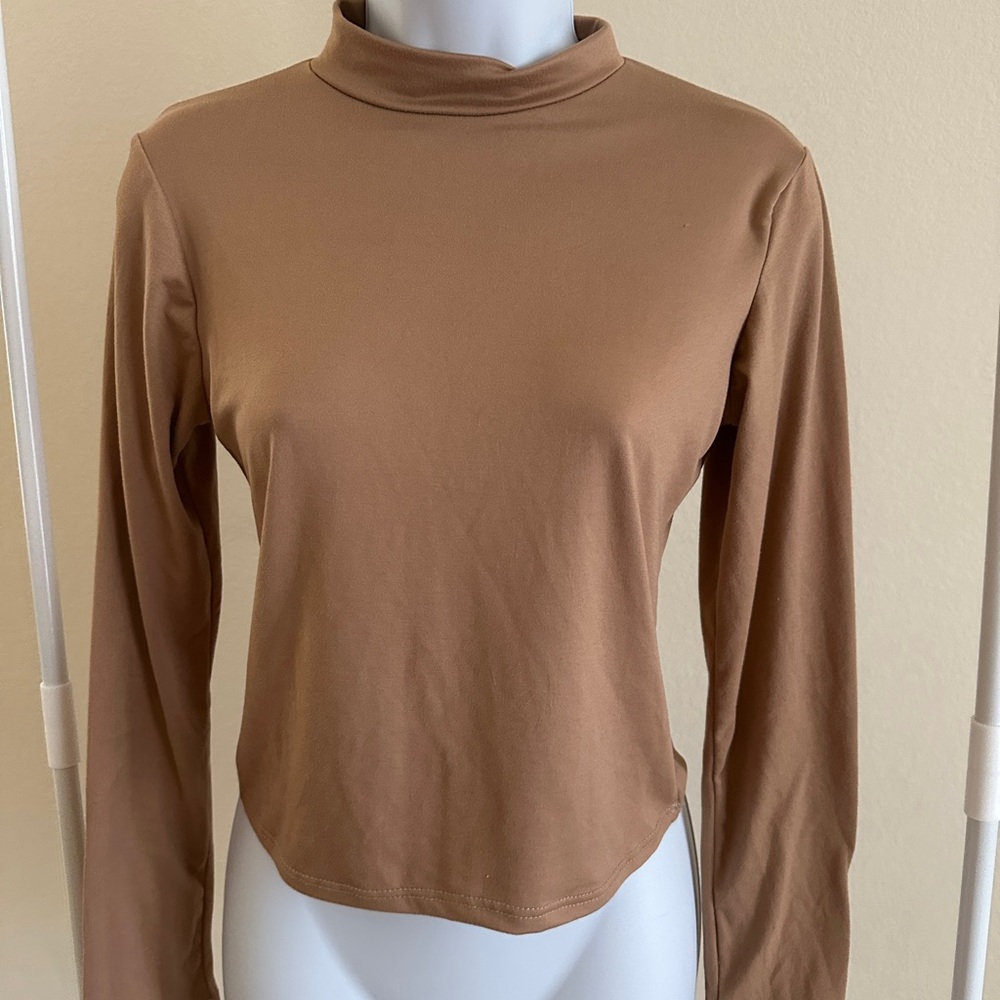 Tan Long Sleeve Top